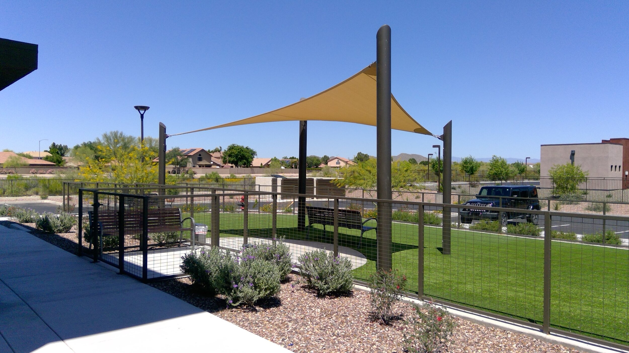 Dog Park Sail Shade Structures