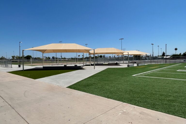 Mesa High School Multiple Hip Shade Structures